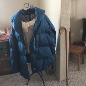 Ellos teal winter coat size 20 almost new puffy